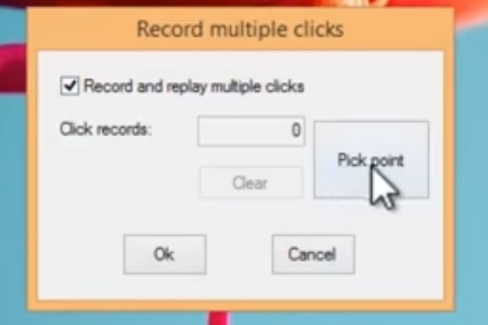 Record Clicks Pick Point