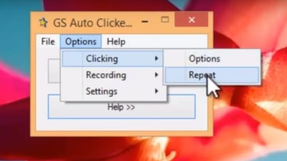 GS Auto Clicker How to Use Repeat Mode