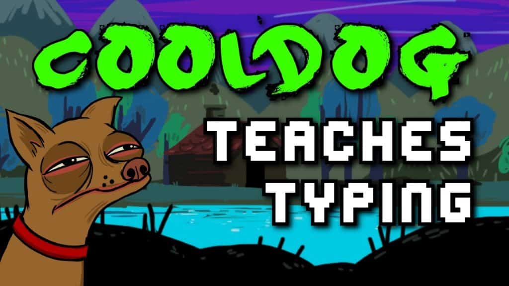 cooldog teaches typing game