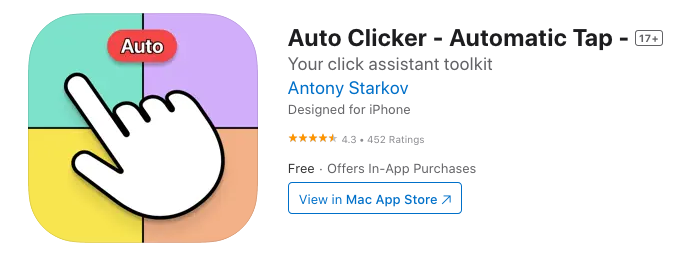 Auto Clicker Automatic Tap iPhone